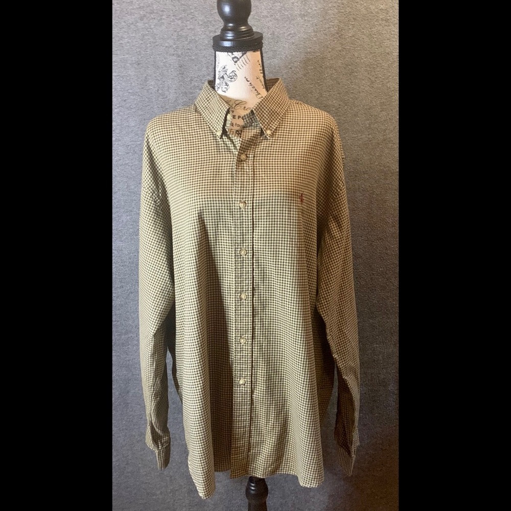 Ralph Lauren Classic Fit Plaid Long Sleeved Shirt